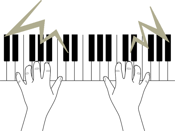 鍵盤の動きが悪い